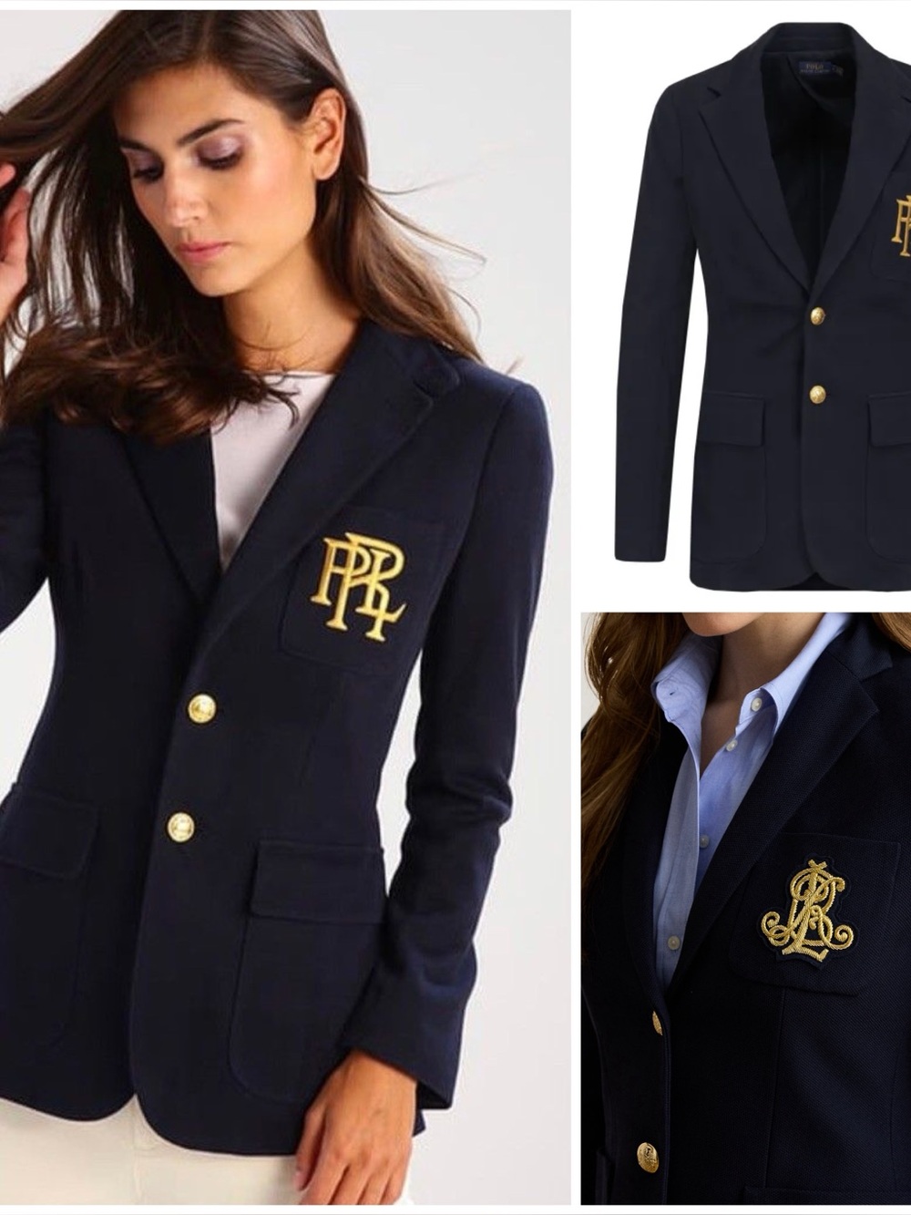 Polo Ralph Lauren - Embroidered Logo Double-Knit Blazer